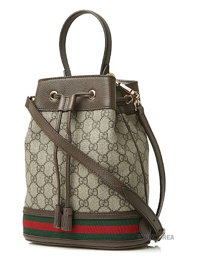 Ophidia GG Small Bucket Bag Brown - GUCCI - BALAAN 3