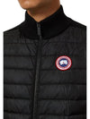 Hybrdige Slim Fit Merino Wool Padded Vest Black - CANADA GOOSE - BALAAN 5