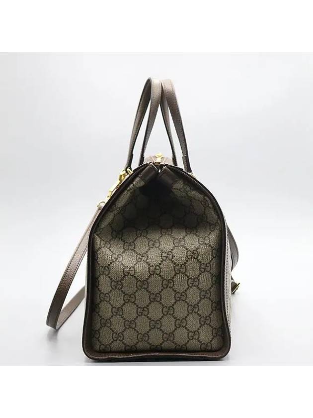 524537 GG Logo Supreme Canvas Ophidia Medium Top Handle Bag Shoulder Strap 2WAY - GUCCI - BALAAN 3