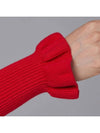 Golf Wear Puff Sleeve Collar Knit Red - J JANE - BALAAN 5