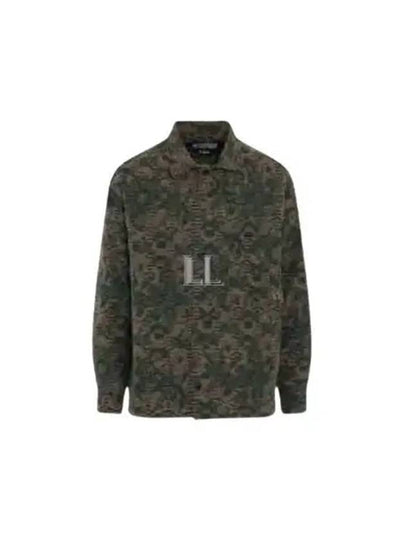 La SurchemiseTessido Jacquard Long Sleeve Shirt Green - JACQUEMUS - BALAAN 2