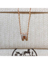 Mini Pop H Pendant Rose Gold & Marron Glace - HERMES - BALAAN 3