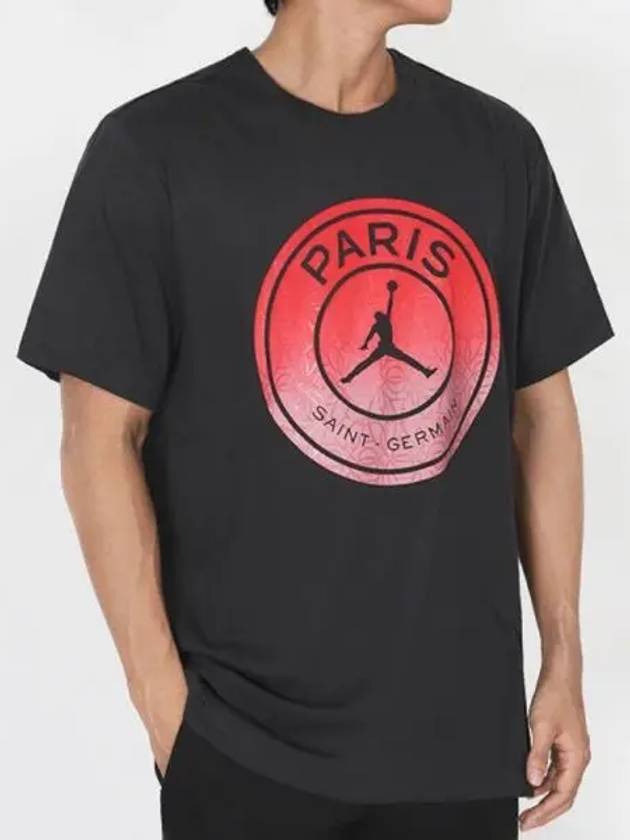 Short sleeve T shirt Paris Saint Germain Jordan logo FV7728 045 Domestic product GQN124092311727 - NIKE - BALAAN 1