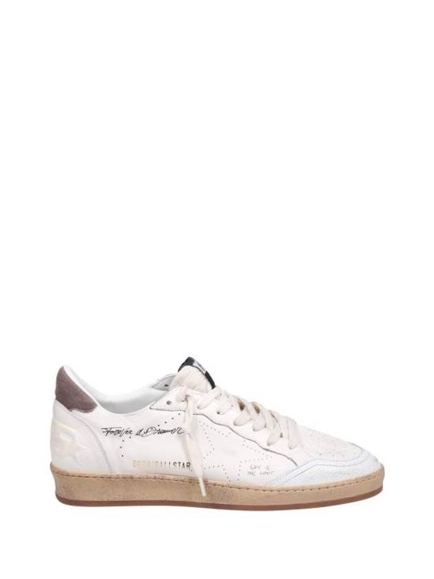 Suede Tab Leather Low Top Sneakers White - GOLDEN GOOSE - BALAAN 1