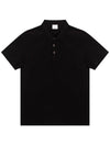 Men's Goldman Short Sleeve PK Shirt Black - BURBERRY - BALAAN 1