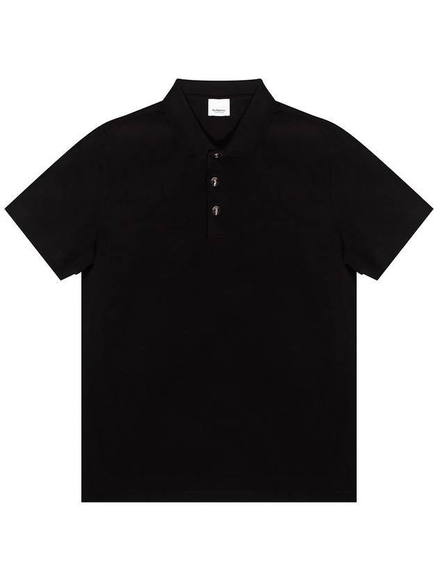 Men's Goldman Short Sleeve PK Shirt Black - BURBERRY - BALAAN 1