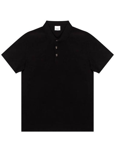 Men's Goldman Short Sleeve PK Shirt Black - BURBERRY - BALAAN 1