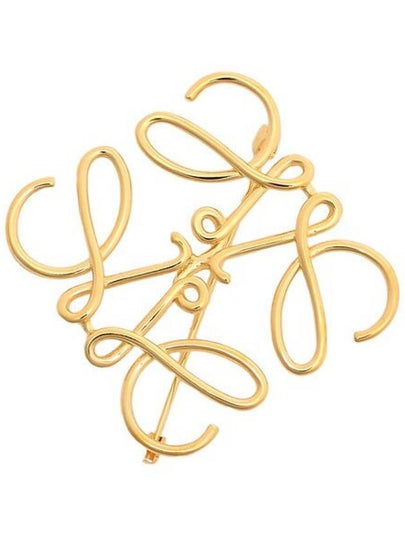 Anagram Metal Brooch Gold - LOEWE - BALAAN 2