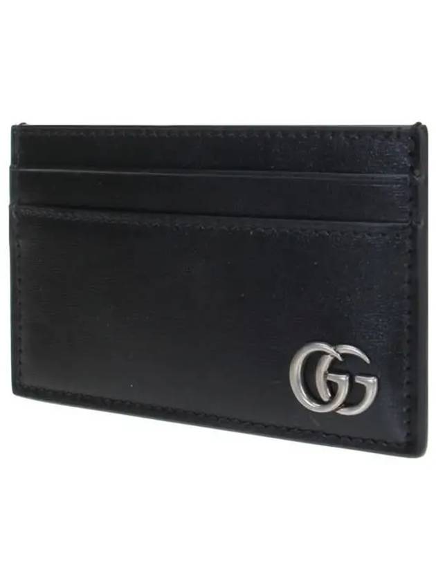 GG Marmont 2-Stage Card Wallet Black - GUCCI - BALAAN.