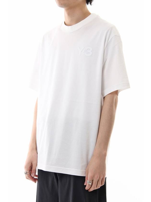 Casual Logo Short Sleeve T-Shirt White - Y-3 - BALAAN 3