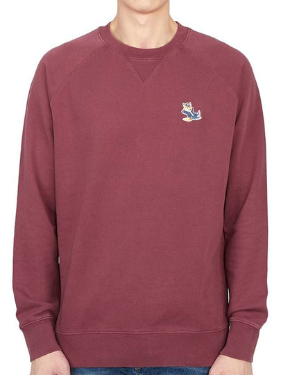 Dressed Fox Patch Classic Sweatshirt Wine Wreath - MAISON KITSUNE - BALAAN 2