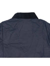 Edmound Wax Jacket Navy - BARBOUR - BALAAN 10