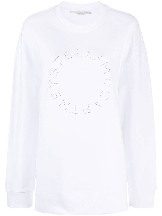 23 fw SUSTAINABLE Cotton Sweatshirt WITH FRONTAL LOGO 6J02063SPX379000 B0650288528 - STELLA MCCARTNEY - BALAAN 2