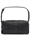 Brick Cassette Intrecciato Small Shoulder Bag Black - BOTTEGA VENETA - BALAAN 2