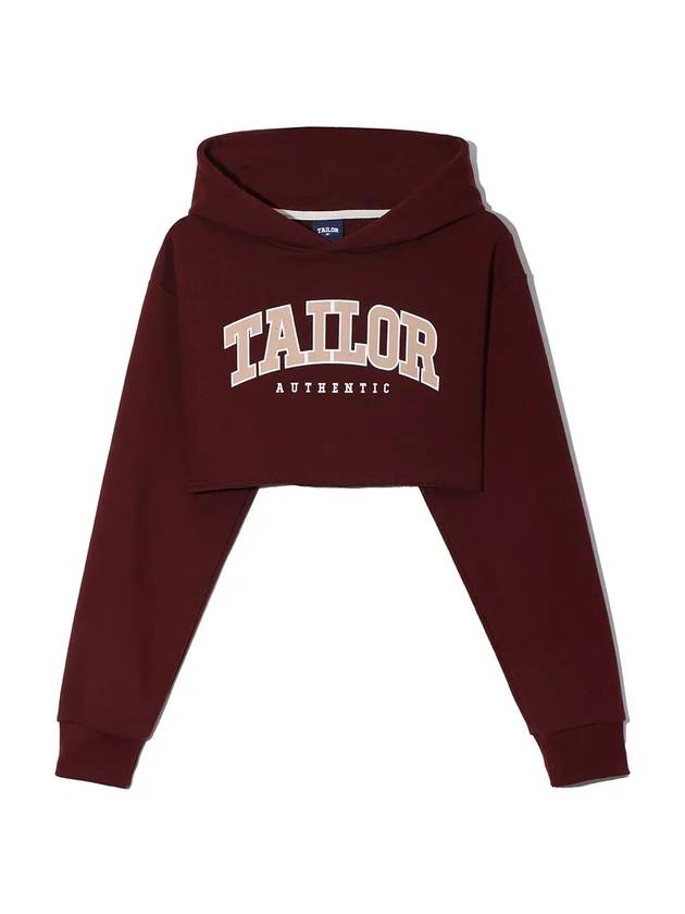 Underboob Hoodie Burgundy - TAILOR STUDIO - BALAAN 2