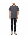 Cotton Jersey Compass Patch Short Sleeve T Shirt Dark Grey - STONE ISLAND - BALAAN 4