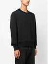 Logo Patch Regular Fit Crew Neck Sweatshirt Black - ACNE STUDIOS - BALAAN 4