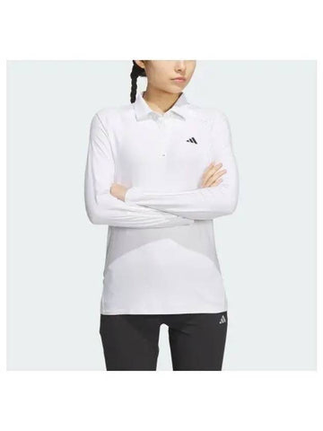 adidas GOLF stretch long sleeve polo shirt HZ6107 - ADIDAS GOLF - BALAAN 1