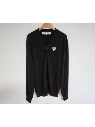 XXL Black White Men s Cardigan AZ N062 - COMME DES GARCONS - BALAAN 1