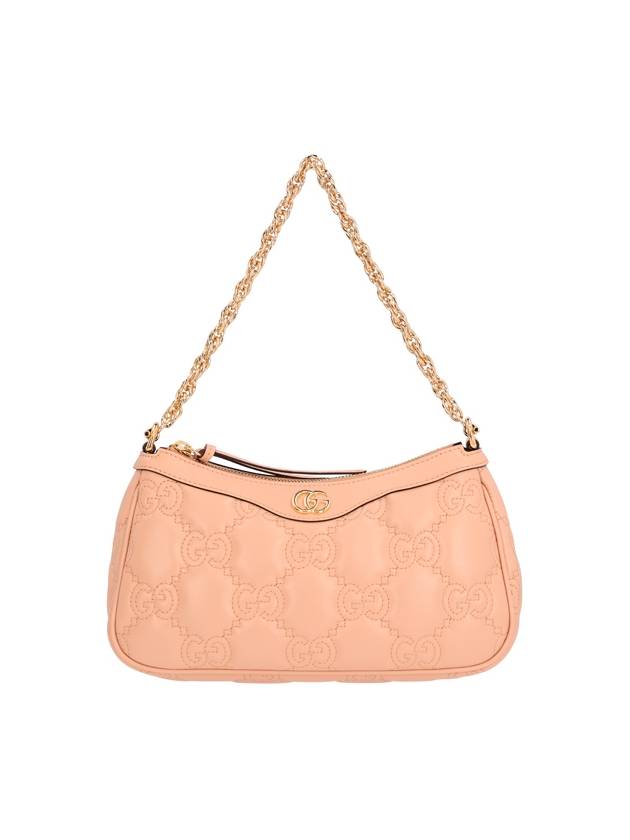 GG Matelasse Handbag Rose Beige Leather 735049UM8HG5943 - GUCCI - BALAAN 2