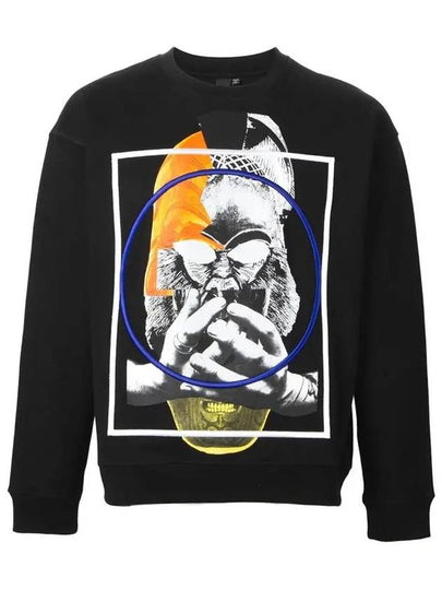 Men's 11Th Anniversary Illustration Sweatshirt Black - ALEXANDER MCQUEEN - BALAAN 2