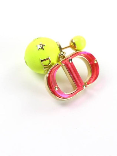 CD Monogram Earrings Pink - DIOR - BALAAN 2