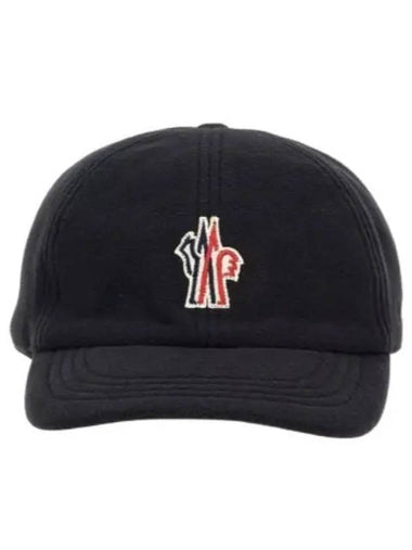 3B00004 89AK8 999 Grenoble Logo Patch Cap Hat - MONCLER - BALAAN 1