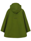 Fluffy Poncho Raincoat Women Windbreaker Jacket Jumper Khaki MCSS24OT5BK - MACKY - BALAAN 3