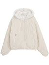 Women's Reversible Quilted Eaton Fur Jacket White - MOOSE KNUCKLES - BALAAN 4