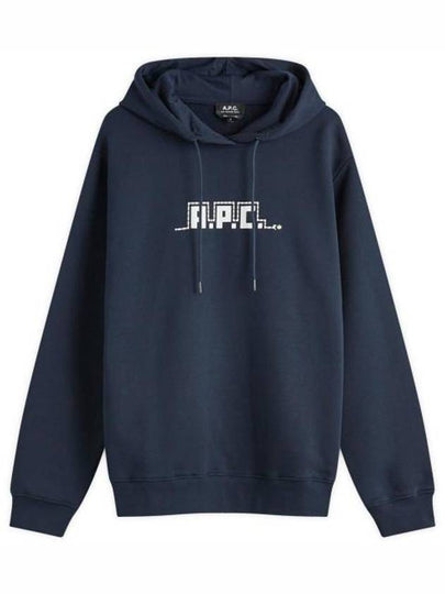 Luna New Year Snake Print Hoodie Dark Navy - A.P.C. - BALAAN 2