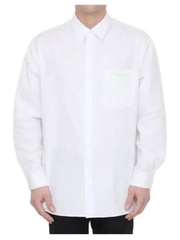 Cotton Long Sleeve Shirt White - DIOR - BALAAN 2