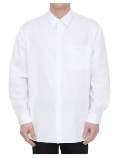 Cotton Long Sleeve Shirt White - DIOR - BALAAN 2