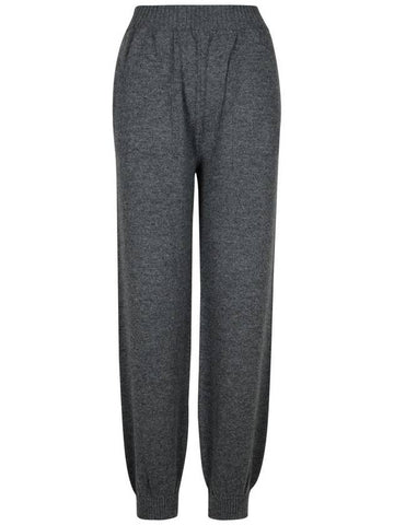 Msgm Grey Cashmere Blend Trousers - MSGM - BALAAN 1