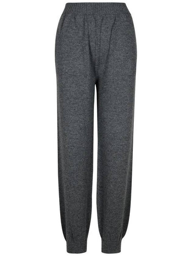 Msgm Grey Cashmere Blend Trousers - MSGM - BALAAN 1