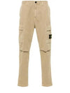 Compass Badge Cargo Straight Pants Beige - STONE ISLAND - BALAAN 2