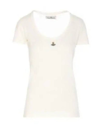 ORB Lollo Short Sleeve T-Shirt White - VIVIENNE WESTWOOD - BALAAN 2