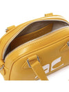 Mini Leather Bowling Cross Bag Yellow - COURREGES - BALAAN 5