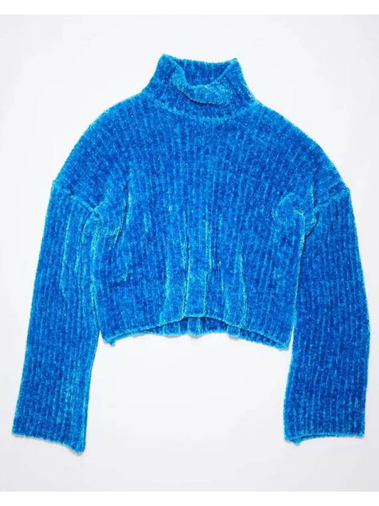 Chunky Rib Turtleneck Blue - ACNE STUDIOS - BALAAN 2