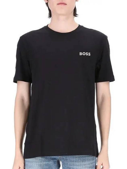 Short Sleeve T Shirt 50515620002 Black - HUGO BOSS - BALAAN 2