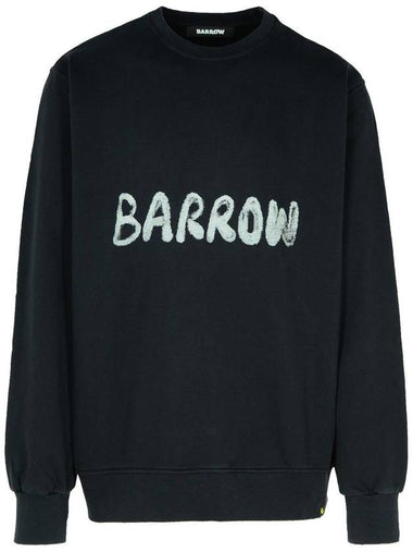 Barrow Black Cotton Sweatshirt - CLAIRE BARROW - BALAAN 1