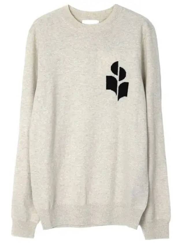 Men's Evans Logo Sweatshirt Light Grey - ISABEL MARANT - BALAAN 2