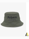 Graffiti Logo Bucket Hat Khaki - ALEXANDER MCQUEEN - BALAAN 2