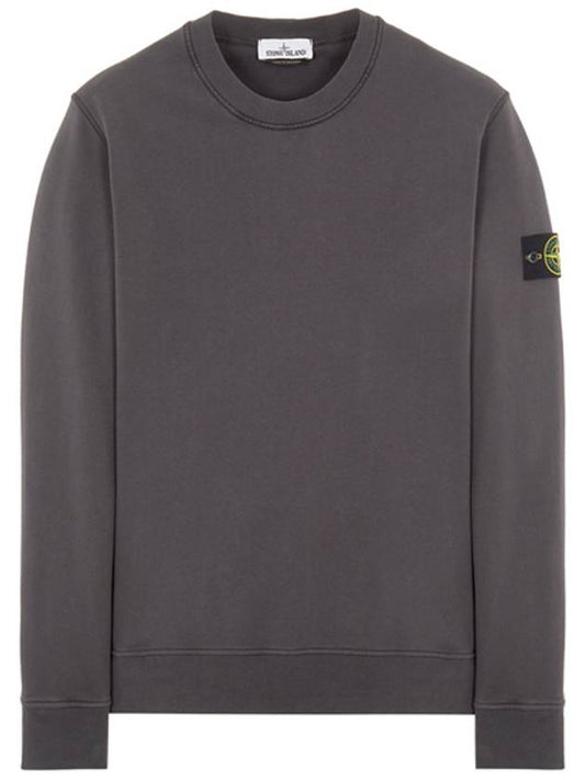 Wappen Patch Crew Neck Sweatshirt Charcoal - STONE ISLAND - BALAAN 2