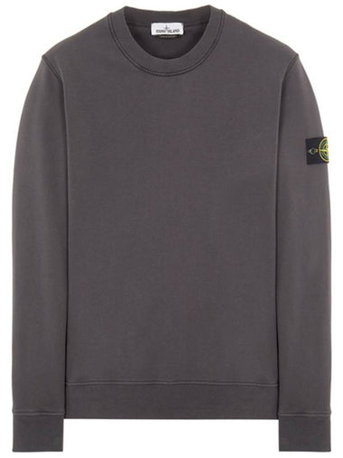 Wappen Patch Crew Neck Sweatshirt Charcoal - STONE ISLAND - BALAAN 1