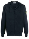 Wappen Logo Zip Up Hoodie Navy - STONE ISLAND - BALAAN 3