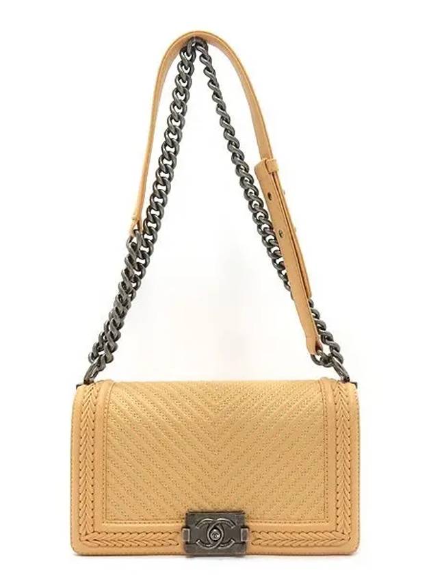 beige shoulder bag - CHANEL - BALAAN 1