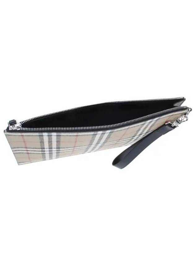 Vintage Check Clutch Bag Beige - BURBERRY - BALAAN 5