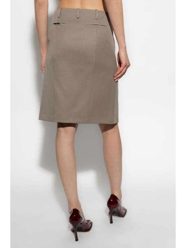 The Attico Wool Skirt, Women's, Grey - THE ATTICO - BALAAN 4