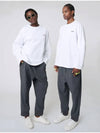 AU42PT08 Snug baggy pants melange gray - ATHPLATFORM - BALAAN 7