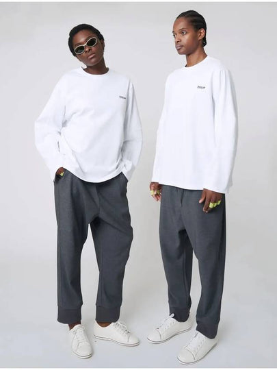 Sweat Baggy Pants Melange Grey - ATHPLATFORM - BALAAN 2